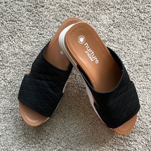Black Slide Sandals